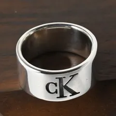 【研磨済】Calvin Klein ロゴ ワイド リング 指輪 10.5号 カルバン・クラインのサムネイル