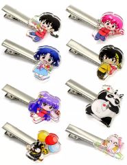 [중고] 액세서리 (비금속) 총 8 종 세트 [란마 1/2 POP UP STORE 트레이딩 미니 헤어 클립]
