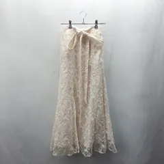 ◇ Θ one after another NICE CLAUP 花柄 ロング フレア スカート サイズS ベージュ系 レディース E  【1410290006009】