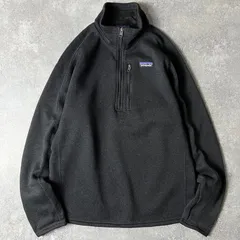 21年製 Patagonia 企業 ロゴ 刺繍 ハーフジップ ベターセーター ジャケット M / パタゴニア フリース プルオーバー ハイネック ブラック 黒