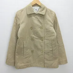 H■ラコステ/LACOSTE ダブルボタン コーデュロイジャケット【42】ベージュ/LADIES■27【中古】