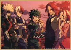 【中古】キャラカード 集合 描き下ろし色紙風イラストカード 「Blu-ray/DVD 僕のヒーローアカデミア THE MOVIE ユアネクスト プルスウルトラ版」 法人共通メーカー購入特典