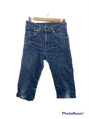 Levi's521 02 ブルー 短丈 5分丈 デニムジーンズパンツ 赤タブ ジップフライ W31L32 実寸27in 521-0202 USA 海外輸入 古着 L10451