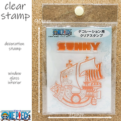 ワンピース　ONE PIECE　クリアスタンプ　デコレーションスタンプ　✿ガラスに貼り付けてインテリア✿鏡に貼り付けてデコレーション✿繰返しご使用いただけます✿