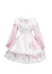 新品 EIDEFE コスプレ 可愛い メイド服 長袖 フリル ロリータ 姫洋服 アニメ コスプレ 初心者 セット アリス風 メイドカフェ 喫茶店 仮装 人気 ハロウィン クリスマス 演出服