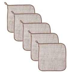 【売切注意！お急ぎ下さい】キッチン用品 掃除 汚れ 食器 2色 コンロ 台拭き タオル マイクロファイバー tbb-tl-lb-5set ふきん レンジ 油汚れクロス サインキングダム（Signkingdom）キッチンクロス