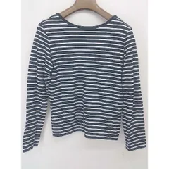 ◇ URBAN RESEARCH DOORS ボーダー 長袖 Tシャツ カットソー サイズONE ブラック ホワイト レディース  【中古】 【1205300001415】