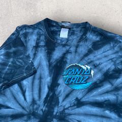 US古着 SANTA CRUZ サンタクルーズ ストリート スケボー Tシャツ L ネイビー