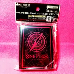 ONE PIECEカードゲーム「オフィシャルカードスリーブ 6 スタンダードブラック＆ピンク」未開封 1個【通販：ZeroAsh 2号店】