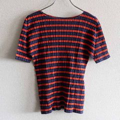 【美品】PLEATS PLEASE【柄 プリーツ カットソー】プリーツプリーズ ISSEY MIYAKE イッセイミヤケ 25050386