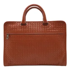 BOTTEGA VENETA ボッテガ ヴェネタ ボッテガベネタ イントレチャート ビジネスバッグ 書類カバン ブリーフケース レザー ブラウン 茶 248395