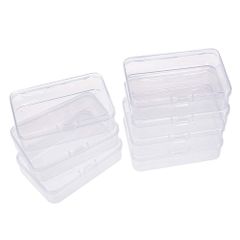 9.4x6.4cm_高さ2.6cm BENECREAT 12個セット 9.4x6.4x2.6cmプラスチック小分けケース クリア収納ボックス アクセサリー ビーズ パーツ収納ケース 詰め替え容器 小物用収納ボックス 長方形