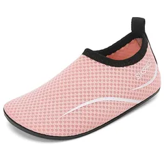 [SIXSPACE] マリンシューズ キッズ ウォーターシューズ 子供用 水陸両用 軽量 速乾 アクアシューズ ベビーシューズ ファーストシューズ 携帯便利 ピンク 21cm