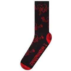DEATHWISH デスウィッシュ MOLOTOV SOCKS (BLACK/RED) ソックス 靴下【スケートボード/スケボー/SKATEBOARD】のサムネイル
