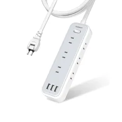 延長コード 3m TESSAN 電源タップ usb付き たこあしコンセント テーブルタップ タコ足配線 マルチタップ OAタップ 9個AC口 3個USBポート 一括スイッチ付き 壁掛け/卓上に 0