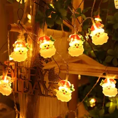 【数量限定】LEDライト サンタクロース クリスマス 3M 20電球 電池式 イルミネーションライト ストリングライト クリスマスツリー飾り サンタさん飾り GOCROWEEN クリスマス パーティー 結婚式 誕生日 庭 室内 屋外