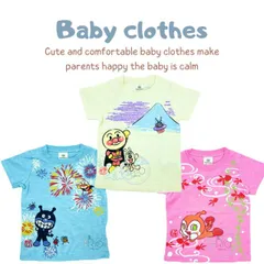 アンパンマン 夏 ３キャラ 和柄 半袖Ｔシャツ SA3142