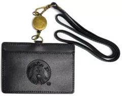 【中古】財布・パスケース ロゴ リサイクルレザー IDカードホルダー 「スターバックスコーヒー」 スターバックス リワード限定