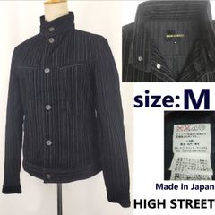 日本製★HIGH STREET/ハイストリート/トルネードマート★コーデュロイブルゾン【メンズS/黒/black/ストライプ柄】アウター/Jacket/Jumper◆BJ002-h