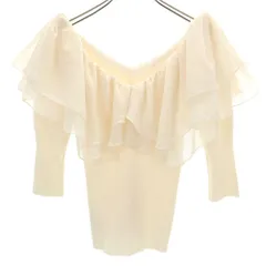 スナイデル 5分袖 セーター Ｆ アイボリー snidel ニット レディース 古着 【240416】