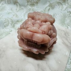 ピンクオパール ネコちゃんが乗ってるロングイ 財運 開運 恋愛成就