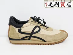 ロエベ LOEWE フローランナー レースアップ スニーカー 靴 サイズ42 ベージュ 592208 美品 靴のサムネイル
