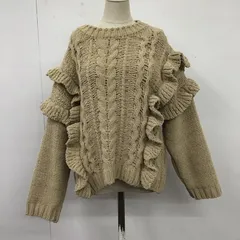 rienda リエンダ ニット、セーター 長袖 長袖ニットカットソー ニット セーター クルーネックニット