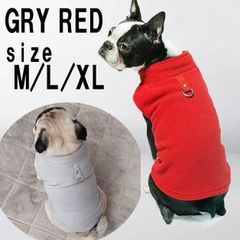 新品 犬服 フリース仕様あったかベスト リード用フック付き