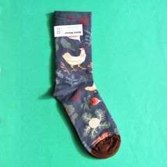 靴下 ニワトリ Bonne Maison ソックス 22〜24cm フランス