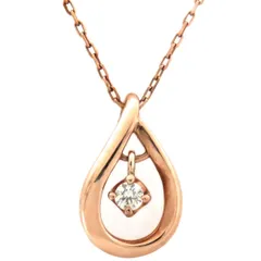 4℃  ネックレス K10 ピンクゴールド ネックレス K10PG ダイヤモンド ピンクゴールド ダイヤモンド  141546123104【中古】
