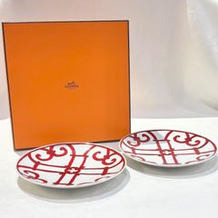 未使用品◎HERMESエルメス　パンプレートNo5/2枚セット/ペアセット/お皿/17cm/ガダルキヴィール