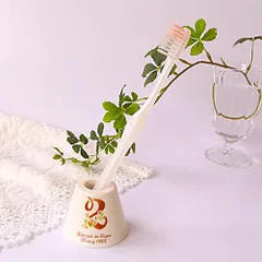 マニー　ノンブル　陶器　ハブラシスタンド　ピンク・２のサムネイル