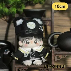 10cm ぬい服 着せ替え ちびぬい パンダ 耳付き帽子 ぬい活 推し活 推しぬい 綿人形 棉花娃娃 ちびぬい服 ちびぐるみ コットンドール cotton doll-A1412