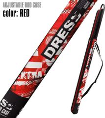 【公式】 ドレス DRESS アジャスタブル ロッドケース レッド【B品】 110cm 180cm 変形 ロッド 釣り竿 釣り 釣具 伸縮 釣り用品 携行 遠征