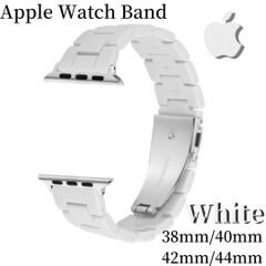 Apple Watch band アップルウォッチ バンド 高級 大人 ホワイト
