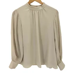 ナチュラルビューティーベーシック NATURAL BEAUTY BASIC 23SS 楊柳 プリーツ ブラウス レディース JPN：S 