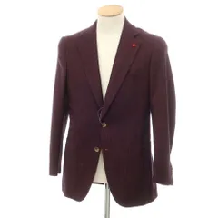 【中古】イザイア ISAIA SAILOR ウールシルクカシミヤ テーラードジャケット ボルドー【サイズ44】【メンズ】のサムネイル