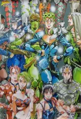 【中古】ポスター(アニメ) 荒木飛呂彦描き下ろしプレミアムポスター 「PS2ソフト ジョジョの奇妙な冒険 黄金の旋風」 先着購入者特典