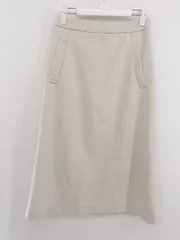 ◇ Sonny Label URBAN RESEARCH バックウエストゴム 膝下丈 フレア スカート サイズF オフベージュ系 レディース E  【1303240028469】