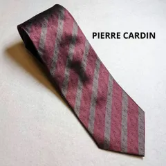 2:ネクタイ PIERRE CARDIN 8㎝ ワインレッド B 312　●
