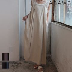 【爆速配送】【即納】 アガウド AGAWD ワンピース 25春夏 Back Open One piece バックオープンワンピース ロング丈 ノースリーブ 1925-4007