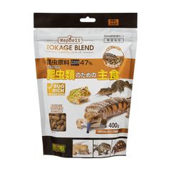 エキゾテラ GEX EXOTERRA トカゲブレンドフード400g 昆虫原料47% アメリカミズアブ使用 高嗜好性 いろいろな爬虫類の主食に 0