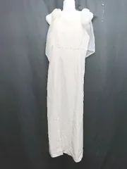 ◇ ⊂ ◎ ●未使用● Louere ルエレ タグ付き ロング キャミソール ワンピース サイズM ベージュ レディース P  【1408200040298】