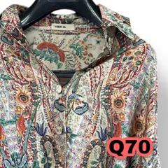 WHOO-AA（フーア）柄シャツドルマンシャツ　Freeサイズ　管理Q70