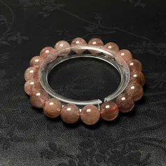 夢色 EU製★キャッツアイレッドルチルクォーツ★ブレスレット パワーストーン 天然石 綺麗 プレゼント1  10.8-11.2mm ZB9519