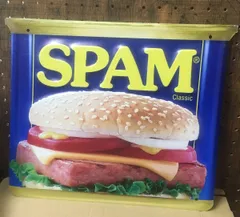 【Y様専用】　SPAM スパム ブリキ看板 spmbk　擦り傷、錆あり