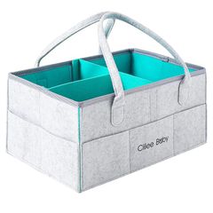Durable and secure diaper storage case, foldable storage box, baby storage bag, diaper storage, baby toys, small items storage, gray basket, baby gift, baby preparation, car travel storage bag, 1 piece