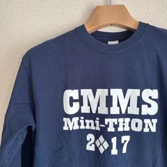 GILDAN CMMS アメリカ古着 ロングTシャツ プリントTシャツ NAVY M