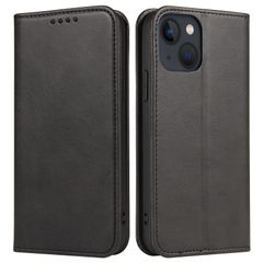 【人気商品】iPhone13 ケース イフォン13 スマホケース 手帳型 携帯カバー レザー 耐衝撃 軽量 着脱しやすい 放熱性 マグネット式 カード収納 スタンド機能 iphone ケース13 対応 360度保護 PinLiSheng (ブラック iphon