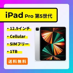 【SIMロック解除済】iPad Pro 12.9インチ 第5世代 Wi-Fi + Cellular 1TB　シルバー